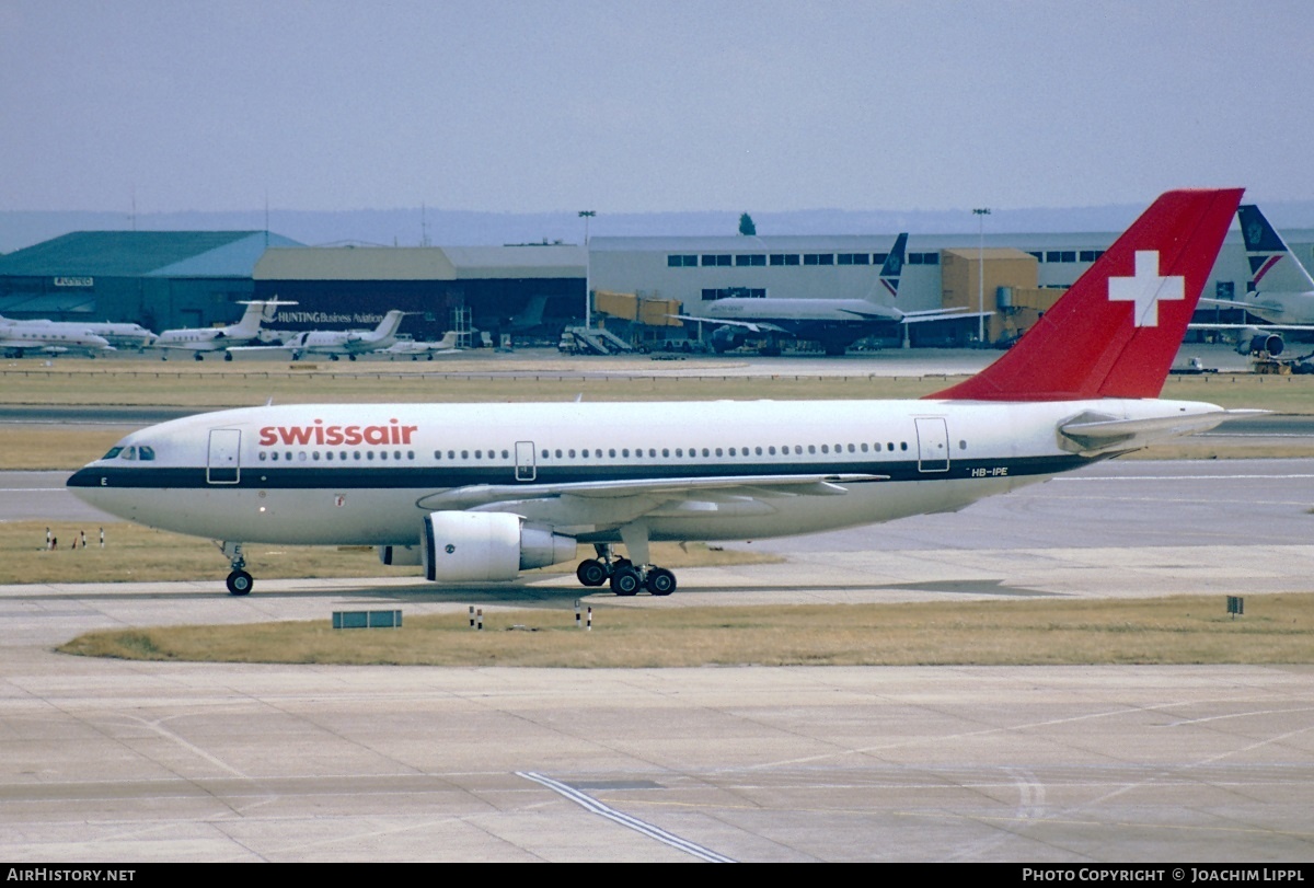 Aircraft Photo of HB-IPE | Airbus A310-221 | Swissair | AirHistory.net #279165
