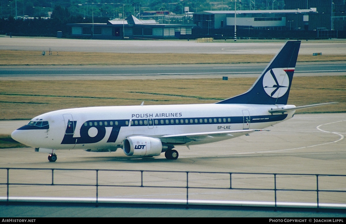 Aircraft Photo of SP-LKE | Boeing 737-55D | LOT Polish Airlines - Polskie Linie Lotnicze | AirHistory.net #279184