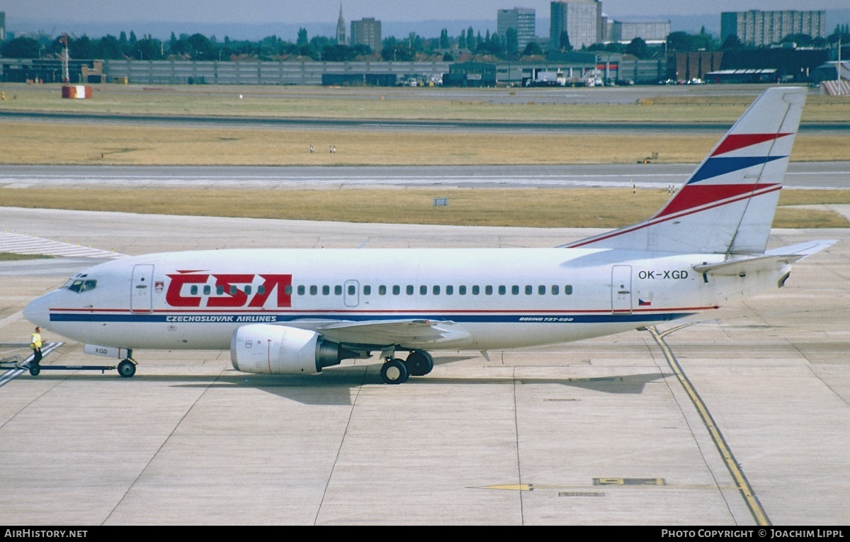 Aircraft Photo of OK-XGD | Boeing 737-55S | ČSA - Československé Aerolinie - Czechoslovak Airlines | AirHistory.net #279187