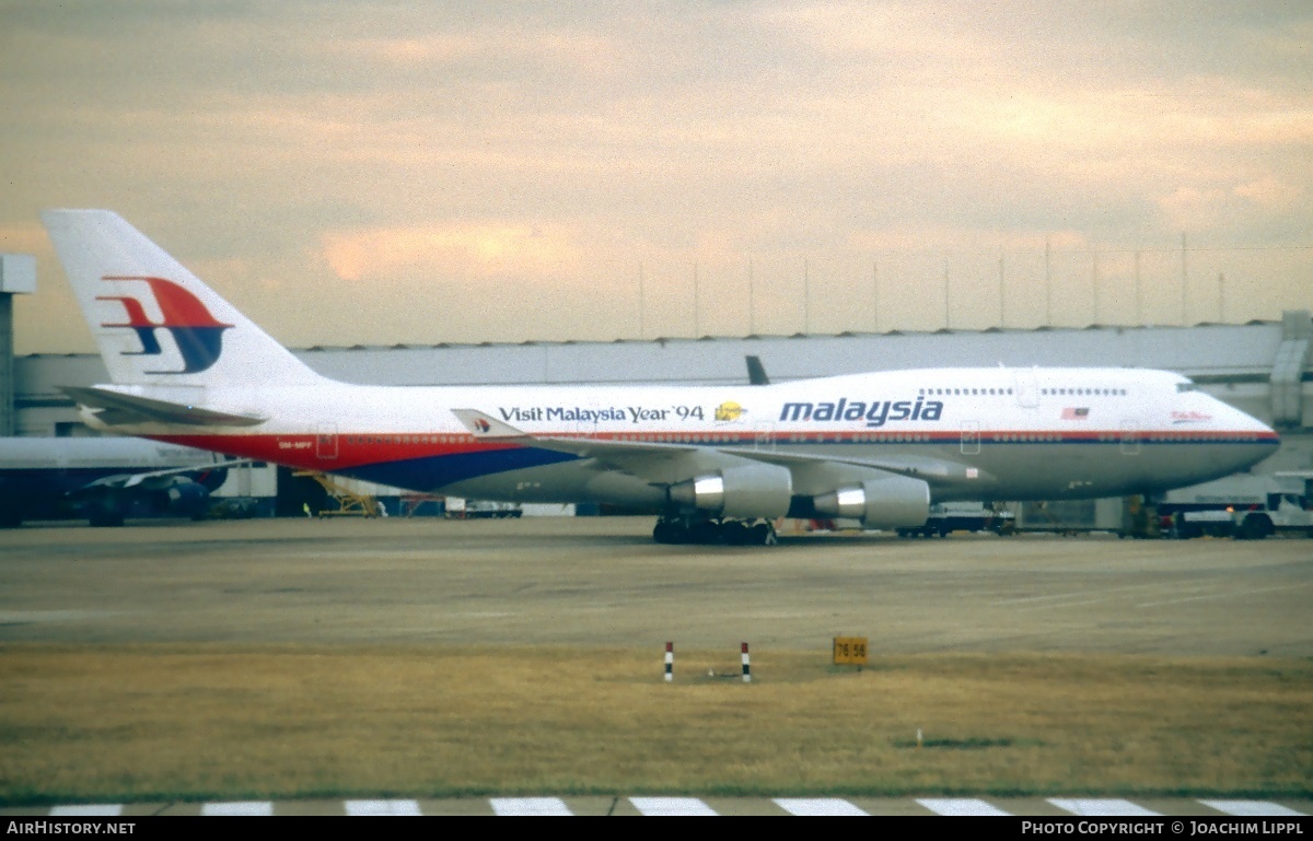 Aircraft Photo of 9M-MPF | Boeing 747-4H6 | Malaysia Airlines | AirHistory.net #279238