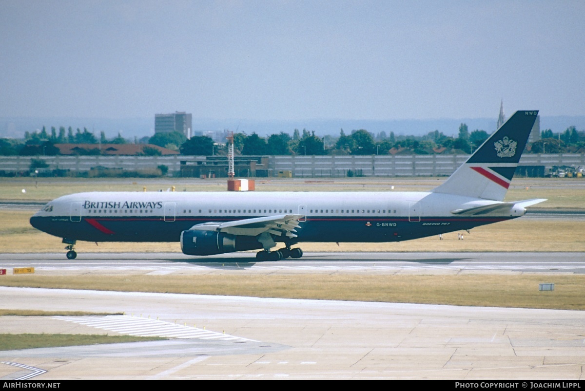 Aircraft Photo of G-BNWD | Boeing 767-336/ER | British Airways | AirHistory.net #279239