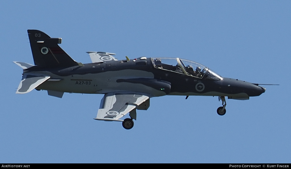 Aircraft Photo of A27-03 | BAE Systems Hawk 127 | Australia - Air Force | AirHistory.net #279241