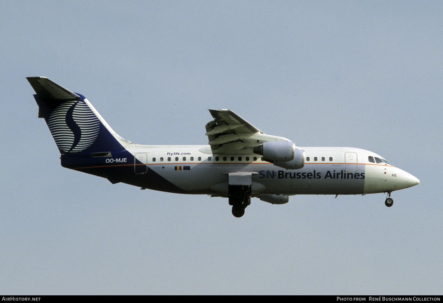 Aircraft Photo of OO-MJE | British Aerospace BAe-146-200 | SN Brussels Airlines | AirHistory.net #279300