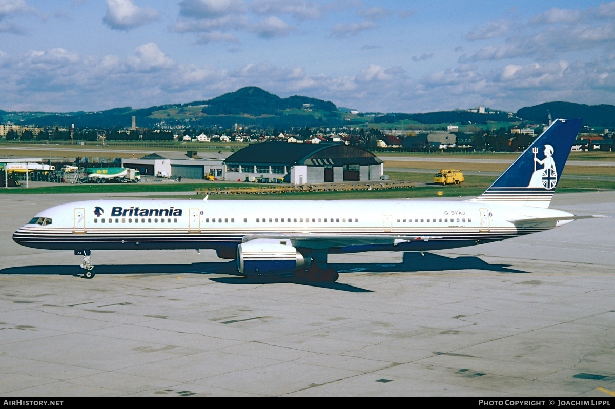 Aircraft Photo of G-BYAJ | Boeing 757-204 | Britannia Airways | AirHistory.net #279336