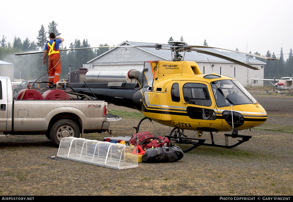 Aircraft Photo of C-FFKA | Aerospatiale AS-350B-3 Ecureuil | Airspan Helicopters | AirHistory.net #279352