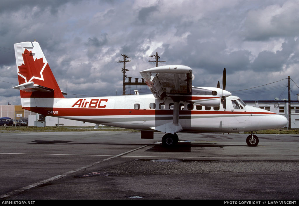 Aircraft Photo of C-FPAE | De Havilland Canada DHC-6-200 Twin Otter | Air BC | AirHistory.net #279367