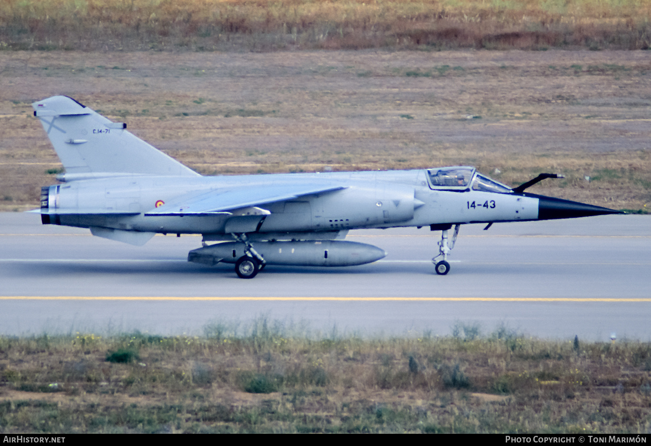 Aircraft Photo of C.14-71 | Dassault Mirage F1E | Spain - Air Force | AirHistory.net #279371