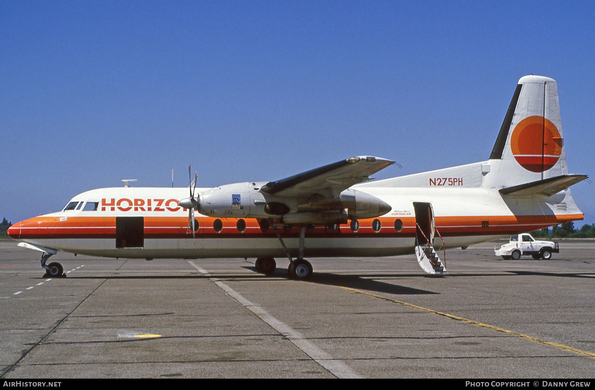 Aircraft Photo of N275PH | Fairchild F-27F | Horizon Air | AirHistory.net #279376