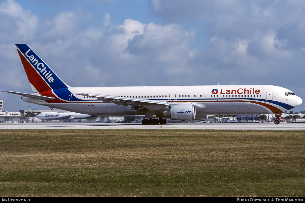 Aircraft Photo of CC-CRG | Boeing 767-375/ER | LAN Chile - Línea Aérea Nacional | AirHistory.net #279380