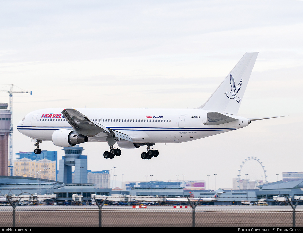 Aircraft Photo of N769VA | Boeing 767-222 | Travel Span | AirHistory.net #279394