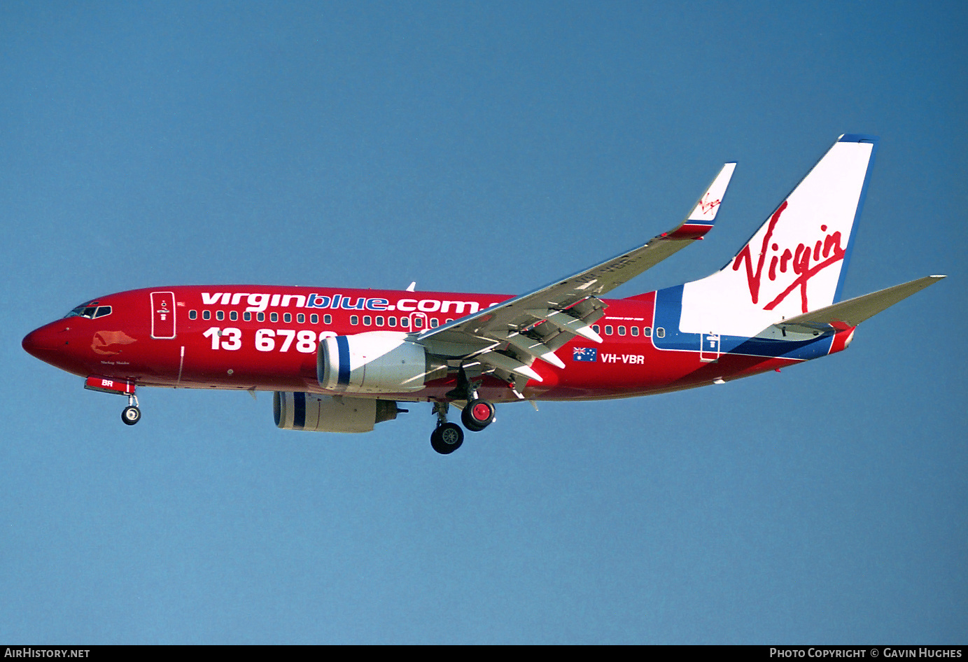 Aircraft Photo of VH-VBR | Boeing 737-7BX | Virgin Blue Airlines | AirHistory.net #279424