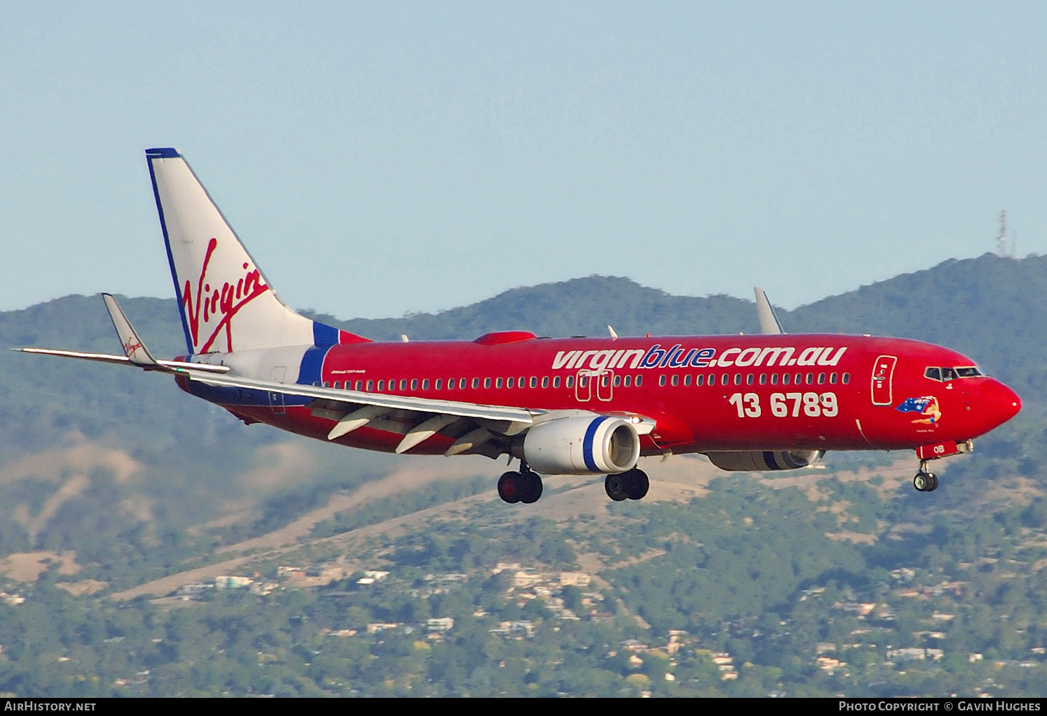 Aircraft Photo of VH-VOB | Boeing 737-8BK | Virgin Blue Airlines | AirHistory.net #279429