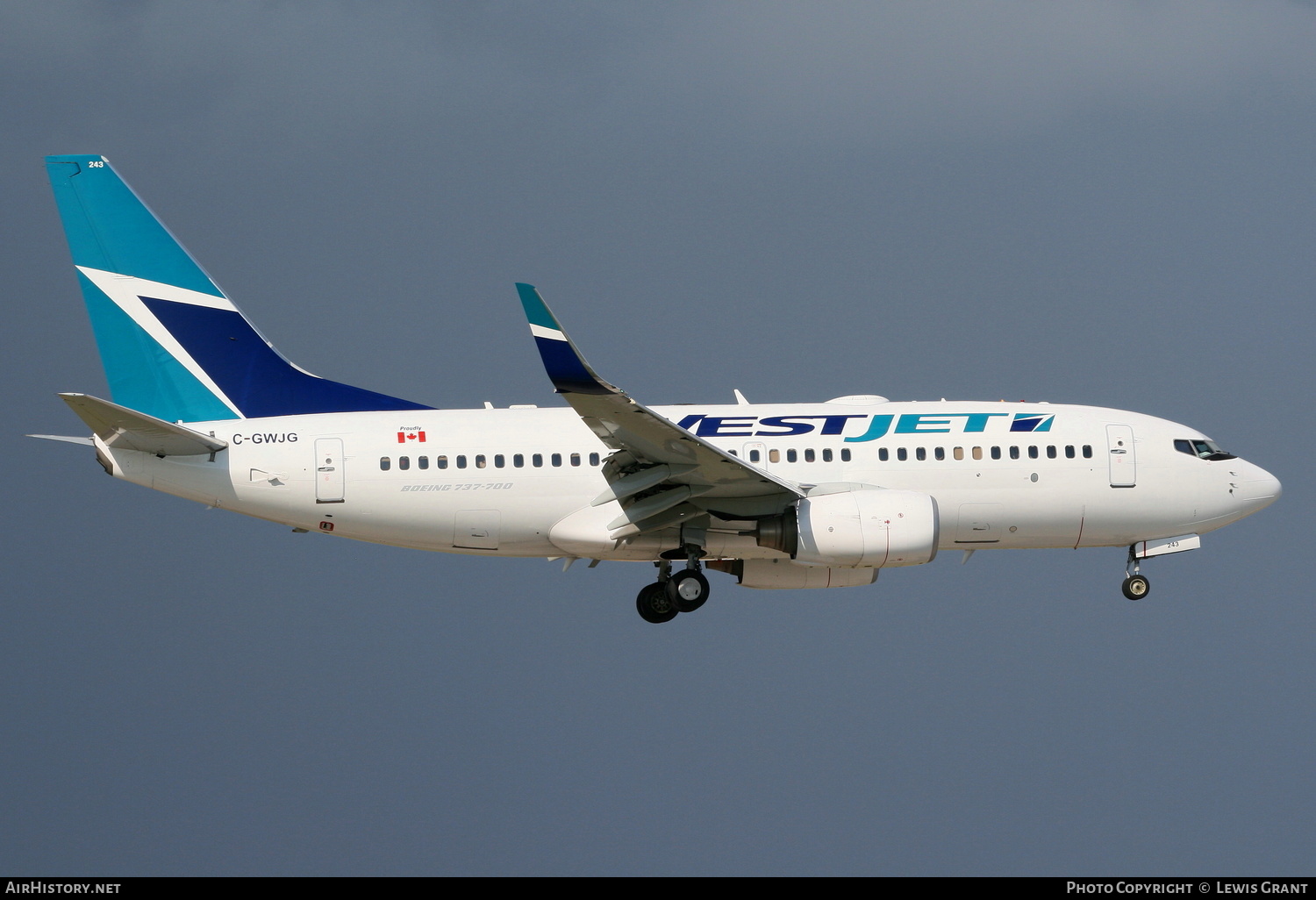 Aircraft Photo of C-GWJG | Boeing 737-7CT | WestJet | AirHistory.net #279461