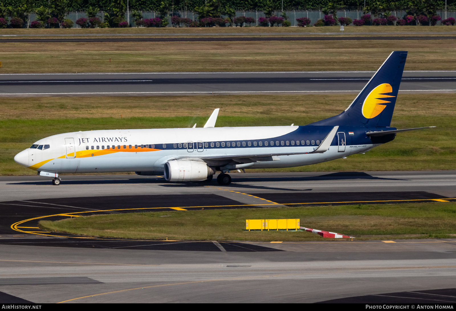 Aircraft Photo of VT-JGR | Boeing 737-85R | Jet Airways | AirHistory.net #279467