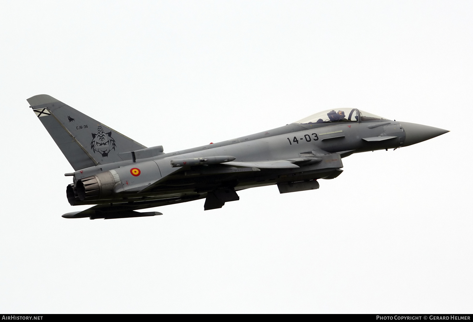 Aircraft Photo of C16-36 | Eurofighter EF-2000 Typhoon S | Spain - Air Force | AirHistory.net #279476