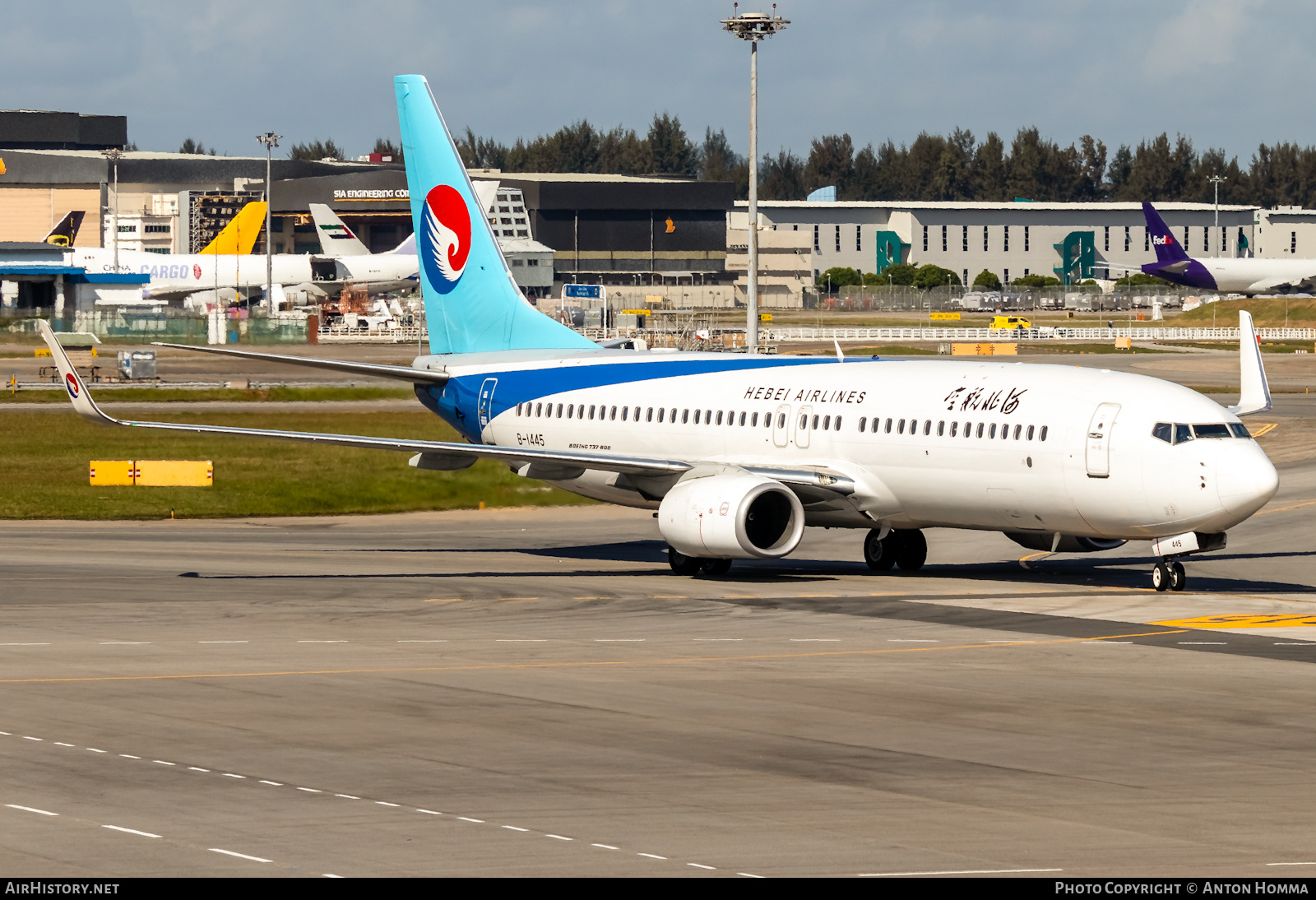 Aircraft Photo of B-1445 | Boeing 737-800 | Hebei Airlines | AirHistory.net #279500