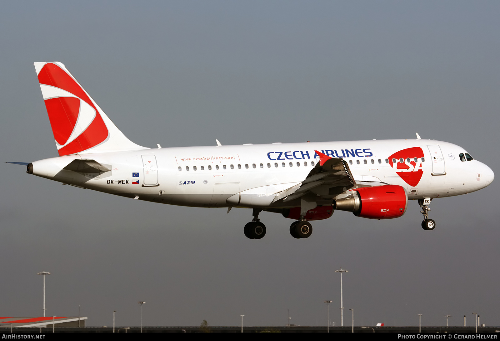 Aircraft Photo of OK-MEK | Airbus A319-112 | ČSA - Czech Airlines | AirHistory.net #279514