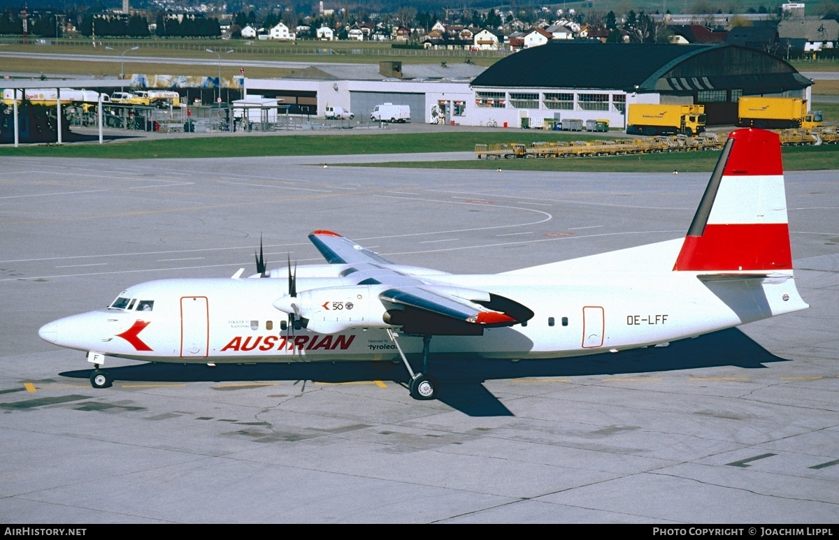 Aircraft Photo of OE-LFF | Fokker 50 | Austrian Airlines | AirHistory.net #279524