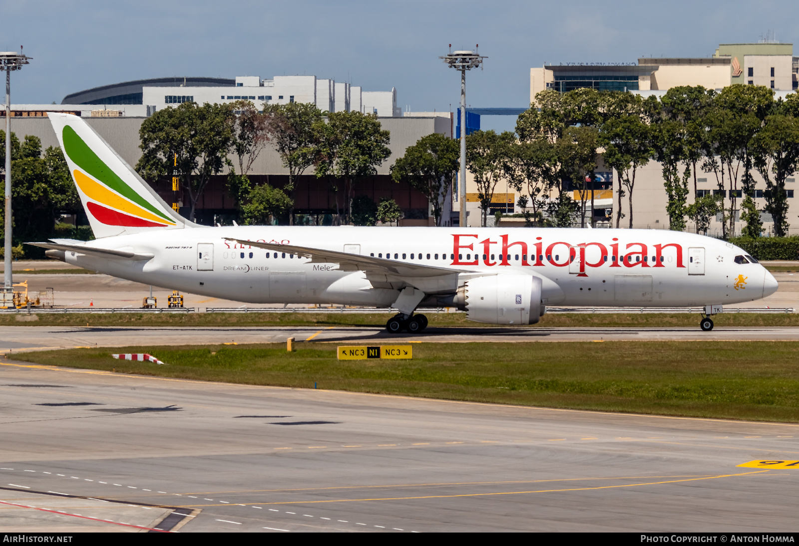 Aircraft Photo of ET-ATK | Boeing 787-8 Dreamliner | Ethiopian Airlines | AirHistory.net #279533