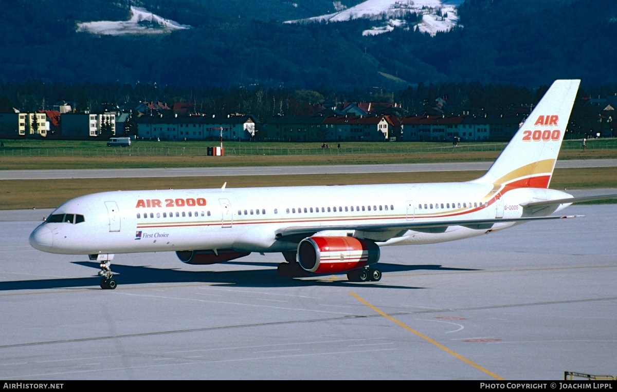 Aircraft Photo of G-OOOS | Boeing 757-236 | Air 2000 | AirHistory.net #279534