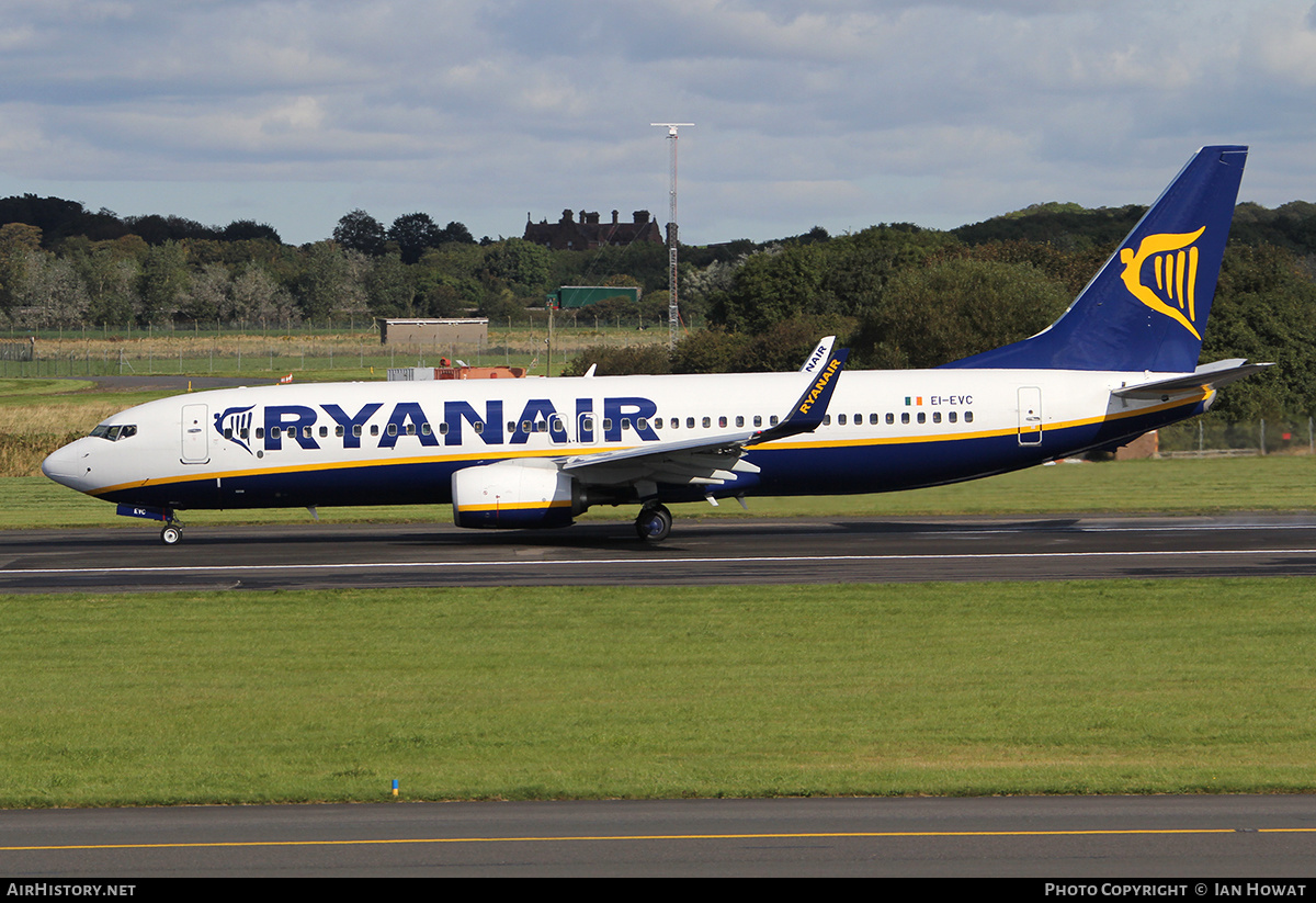 Aircraft Photo of EI-EVC | Boeing 737-8AS | Ryanair | AirHistory.net #279583