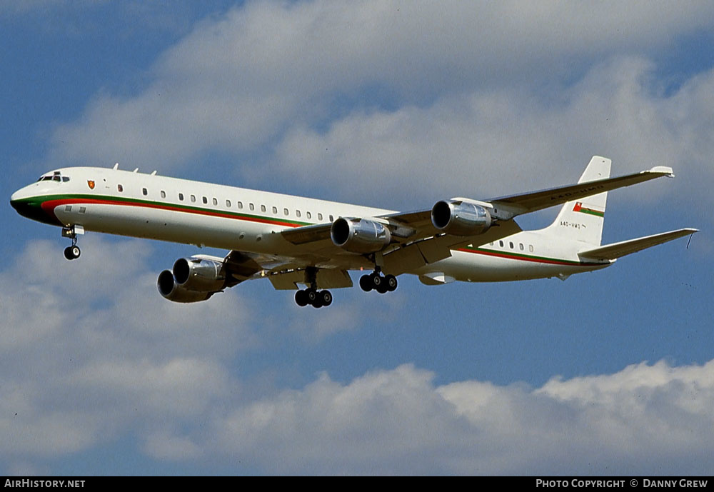Aircraft Photo of A4O-HMQ | McDonnell Douglas DC-8-73CF | Oman Royal Flight | AirHistory.net #279629