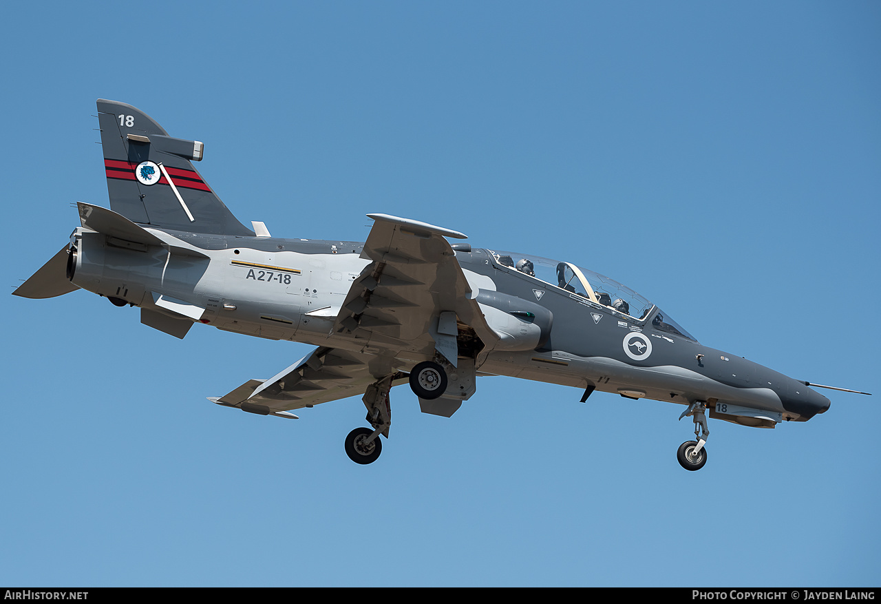 Aircraft Photo of A27-18 | BAE Systems Hawk 127 | Australia - Air Force | AirHistory.net #279689