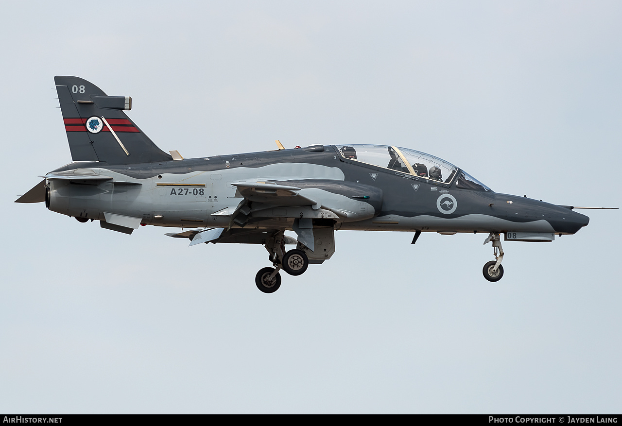 Aircraft Photo of A27-08 | BAE Systems Hawk 127 | Australia - Air Force | AirHistory.net #279692