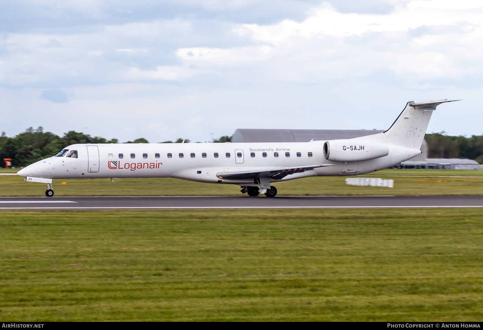 Aircraft Photo of G-SAJH | Embraer ERJ-145EU (EMB-145EU) | Loganair | AirHistory.net #279723