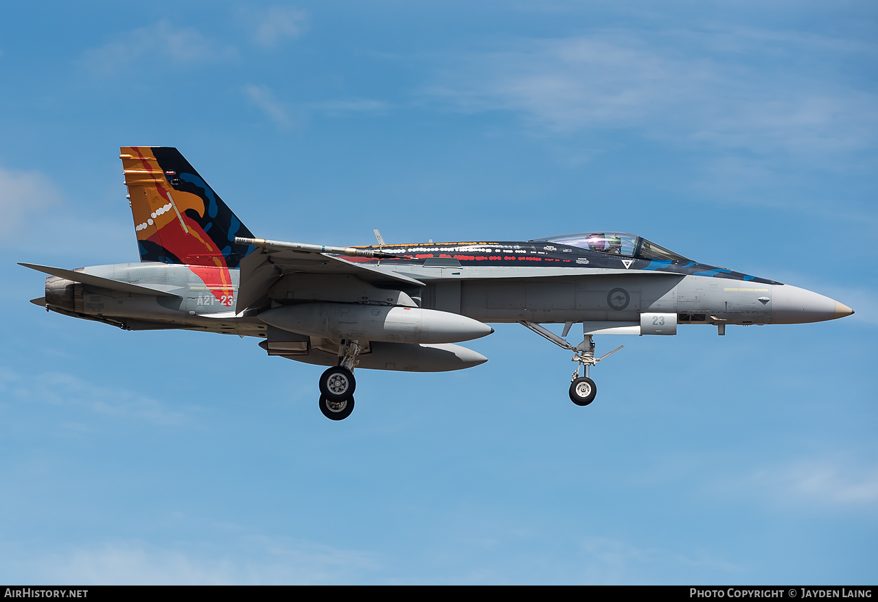 Aircraft Photo of A21-23 | McDonnell Douglas F/A-18A Hornet | Australia - Air Force | AirHistory.net #279734