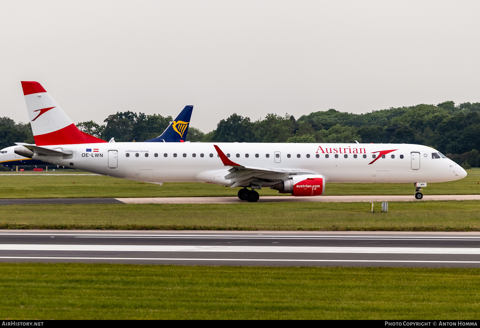 Aircraft Photo of OE-LWN | Embraer 195LR (ERJ-190-200LR) | Austrian Airlines | AirHistory.net #279739