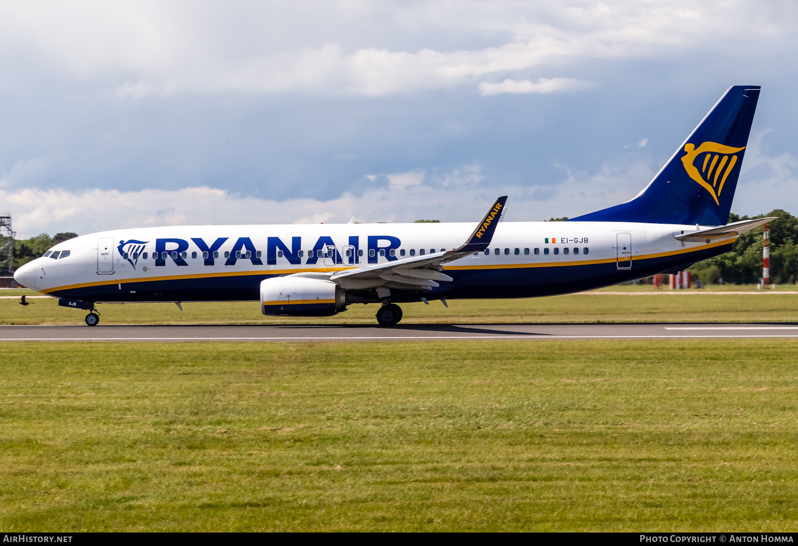 Aircraft Photo of EI-GJB | Boeing 737-800 | Ryanair | AirHistory.net #279815