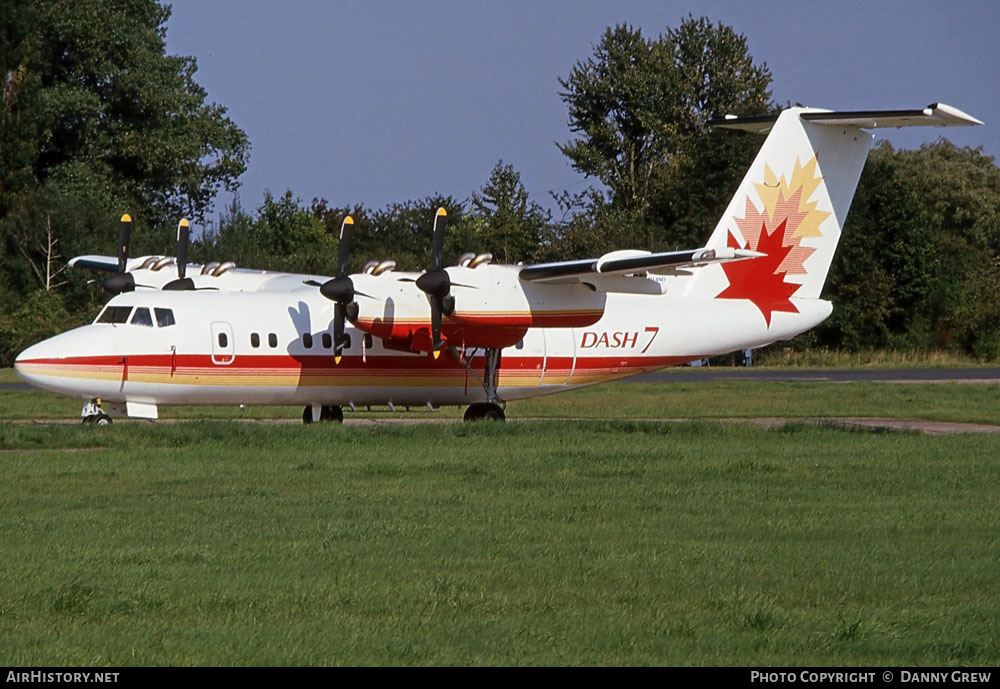 Aircraft Photo of C-GNBX | De Havilland Canada DHC-7-100 Dash 7 | De Havilland Canada | AirHistory.net #279865