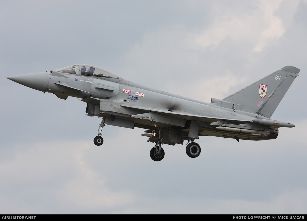 Aircraft Photo of ZJ910 | Eurofighter EF-2000 Typhoon FGR4 | UK - Air Force | AirHistory.net #279931