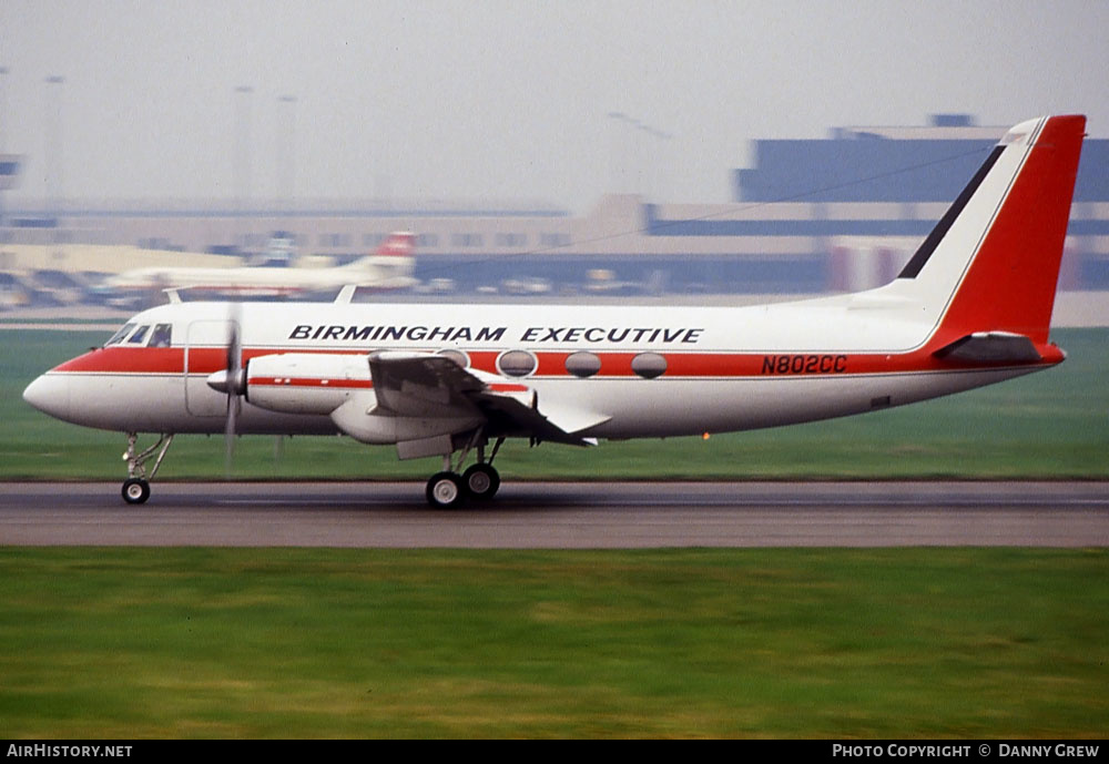 Aircraft Photo of N802CC | Grumman G-159 Gulfstream I | Birmingham Executive Airways | AirHistory.net #279941