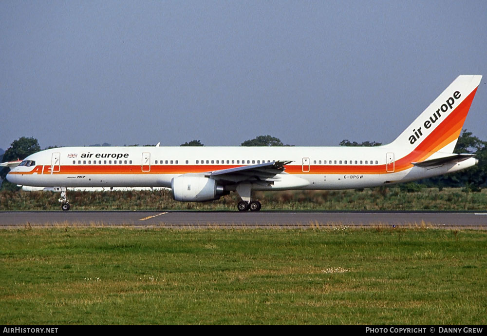 Aircraft Photo of G-BPGW | Boeing 757-236 | Air Europe | AirHistory.net #279944