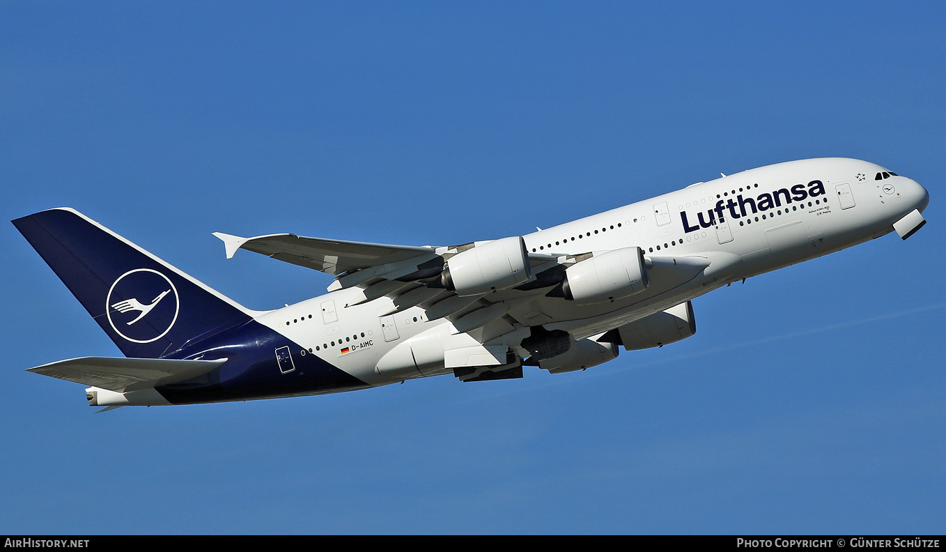 Aircraft Photo of D-AIMC | Airbus A380-841 | Lufthansa | AirHistory.net #279948