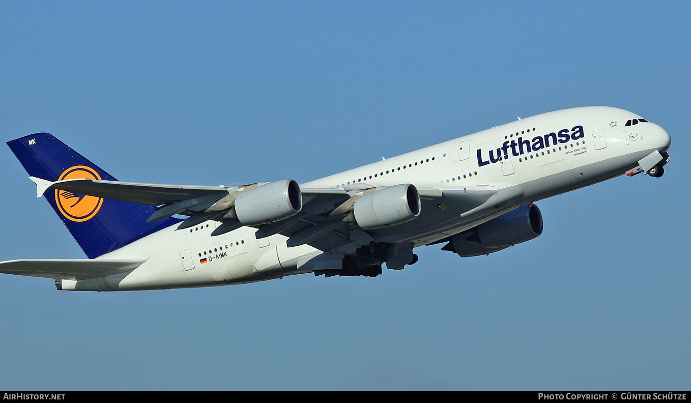 Aircraft Photo of D-AIMK | Airbus A380-841 | Lufthansa | AirHistory.net #279950