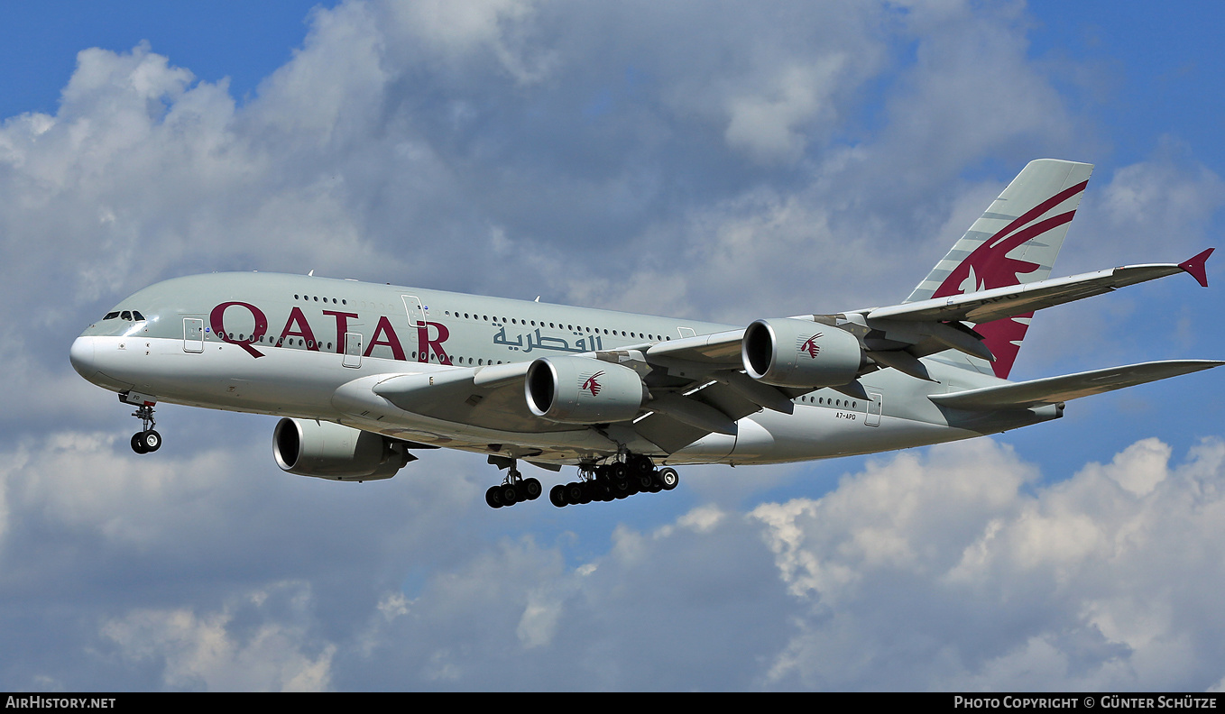 Aircraft Photo of A7-APD | Airbus A380-861 | Qatar Airways | AirHistory.net #279951