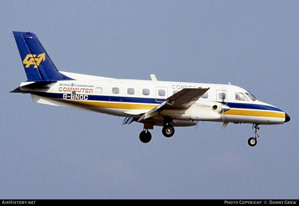 Aircraft Photo of G-BNOC | Embraer EMB-110P1 Bandeirante | British Caledonian Commuter | AirHistory.net #279952