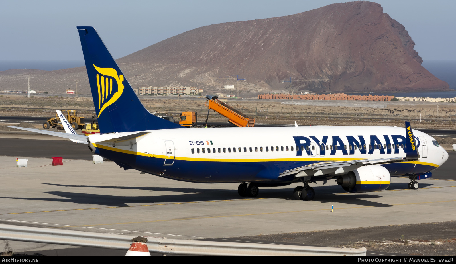 Aircraft Photo of EI-EMB | Boeing 737-8AS | Ryanair | AirHistory.net #279989