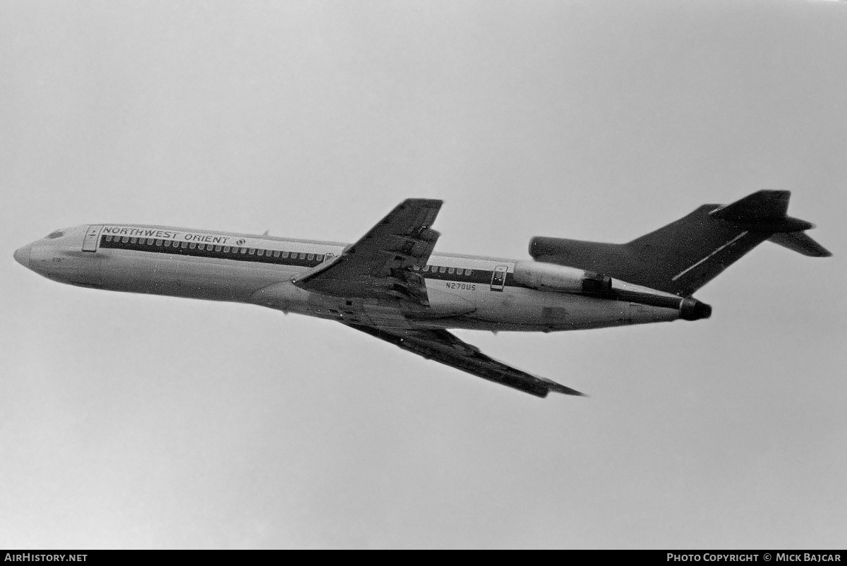Aircraft Photo of N270US | Boeing 727-251 | Northwest Orient Airlines | AirHistory.net #280028