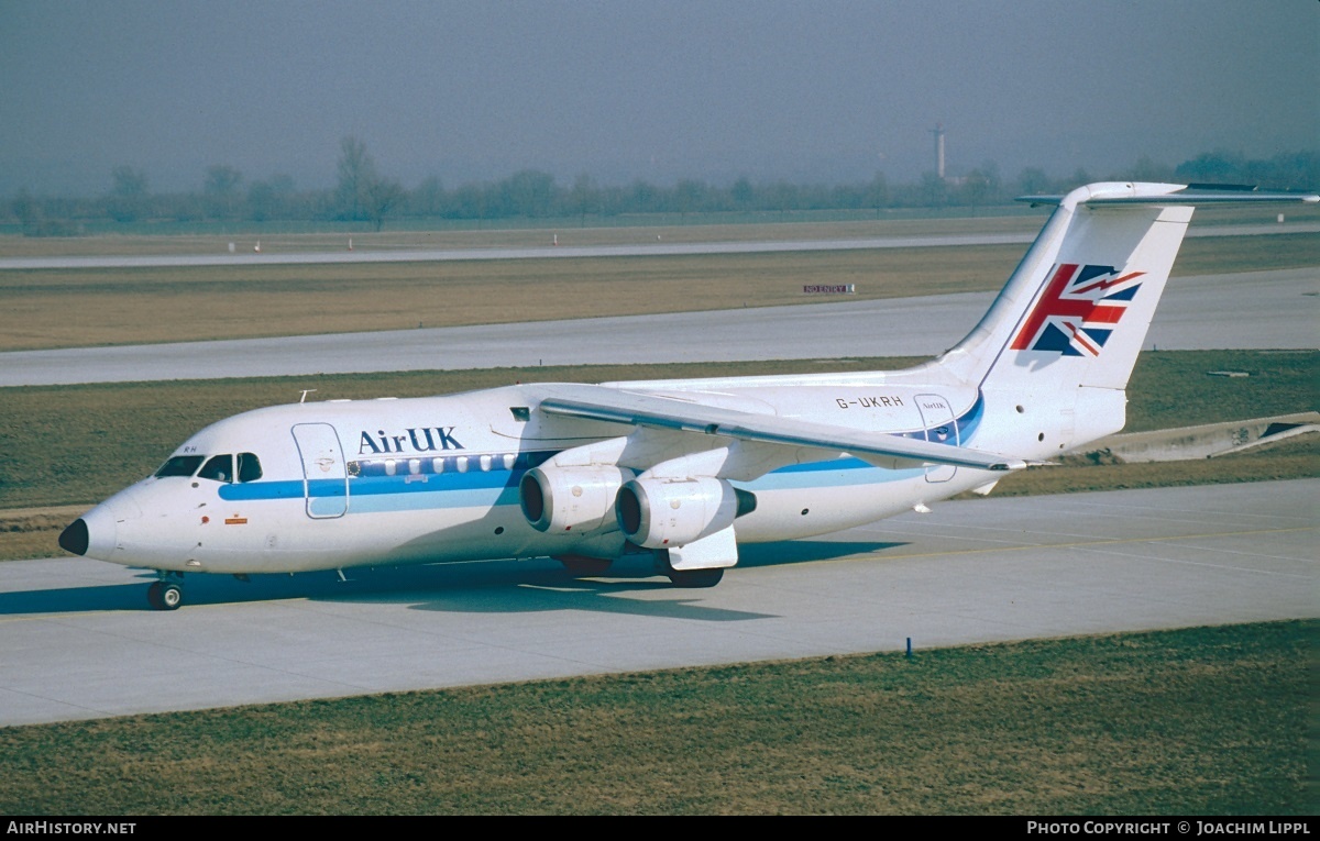 Aircraft Photo of G-UKRH | British Aerospace BAe-146-200A | Air UK | AirHistory.net #280073