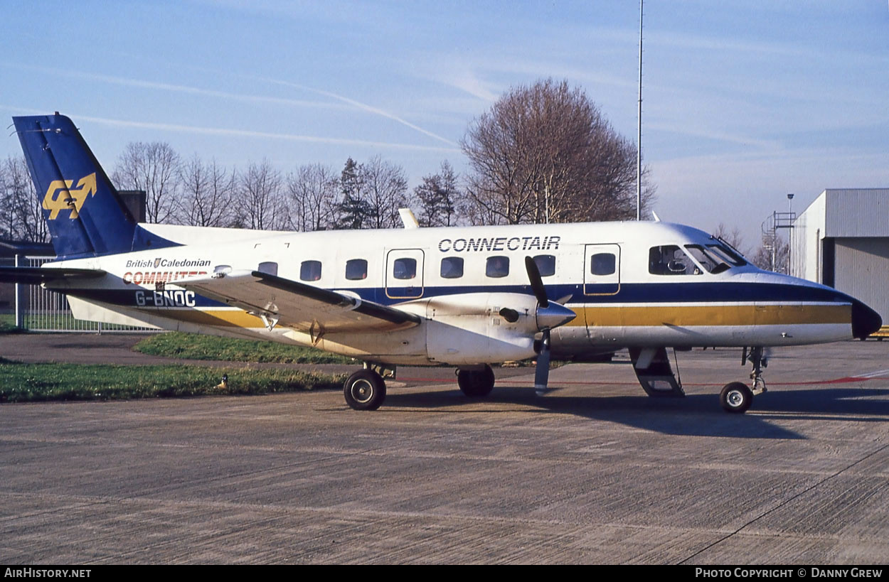 Aircraft Photo of G-BNOC | Embraer EMB-110P1 Bandeirante | British Caledonian Commuter | AirHistory.net #280088