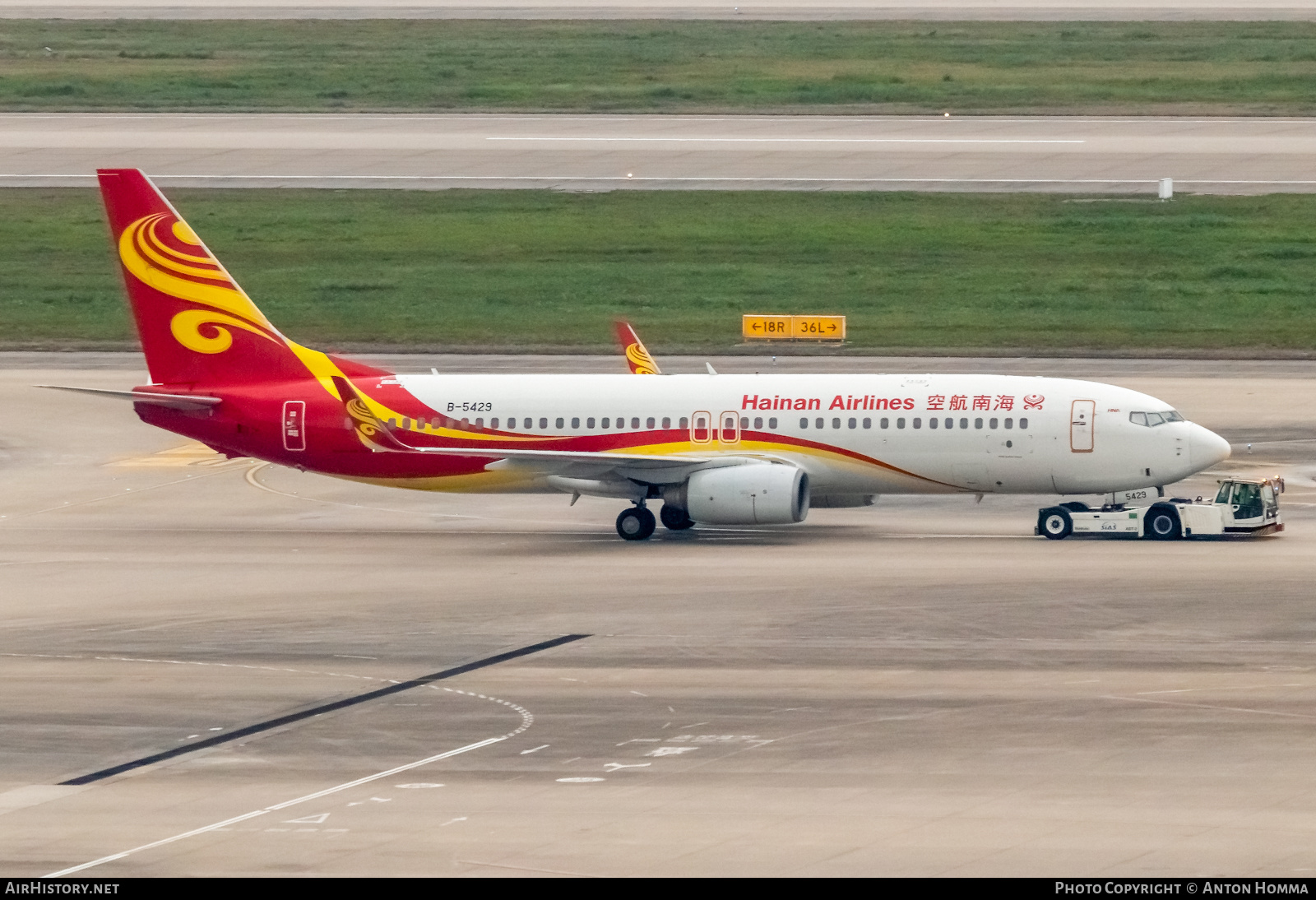 Aircraft Photo of B-5429 | Boeing 737-86N | Hainan Airlines | AirHistory.net #280153