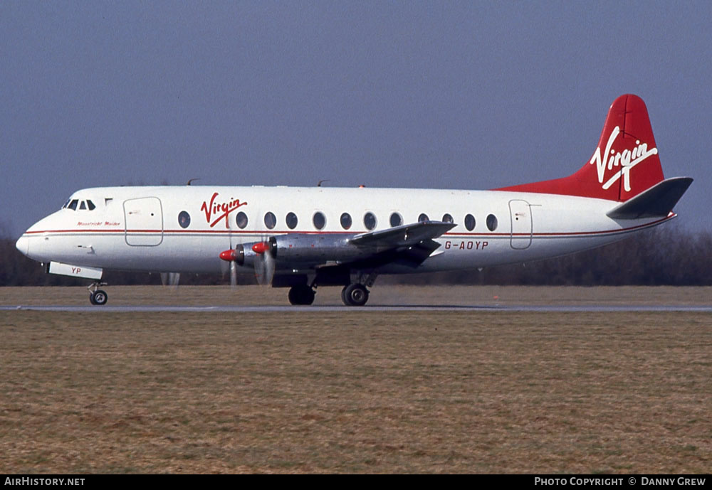 Aircraft Photo of G-AOYP | Vickers 806 Viscount | Virgin Atlantic Airways | AirHistory.net #280188