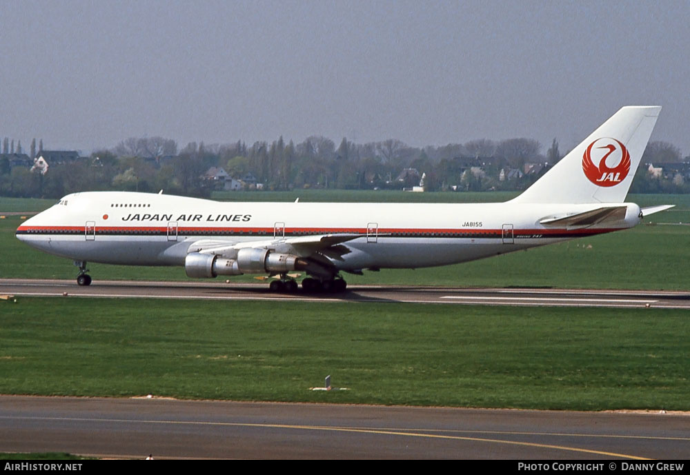 Aircraft Photo of JA8155 | Boeing 747-246B | Japan Air Lines - JAL | AirHistory.net #280218