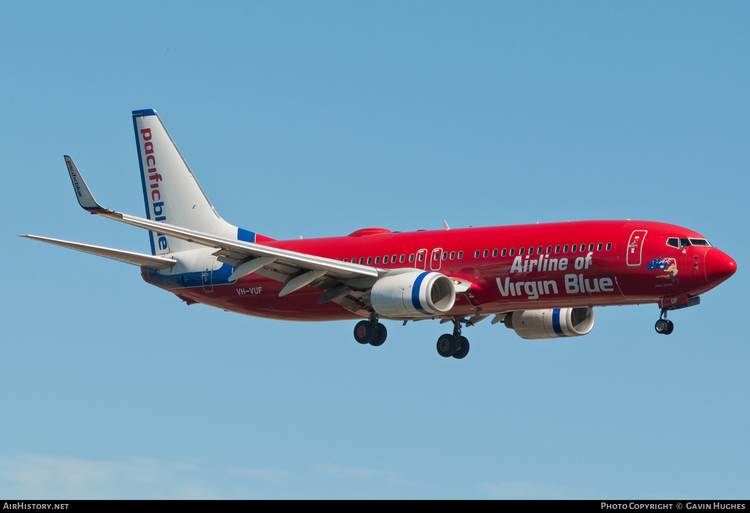 Aircraft Photo of VH-VUF | Boeing 737-8FE | Pacific Blue Airlines | AirHistory.net #280228