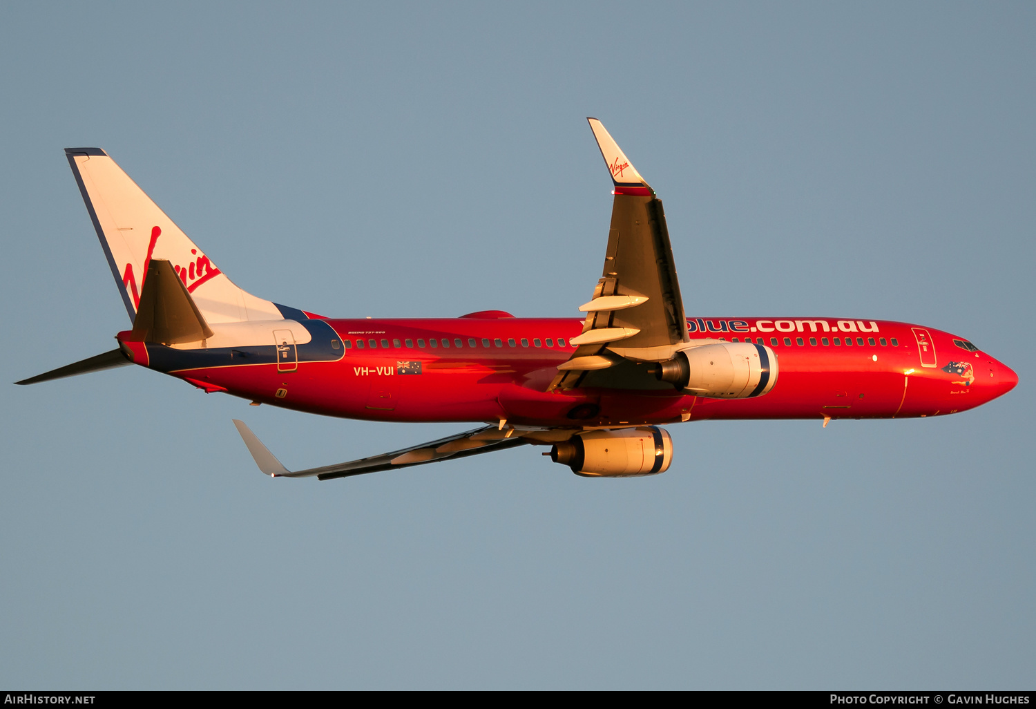 Aircraft Photo of VH-VUI | Boeing 737-8FE | Virgin Blue Airlines | AirHistory.net #280231