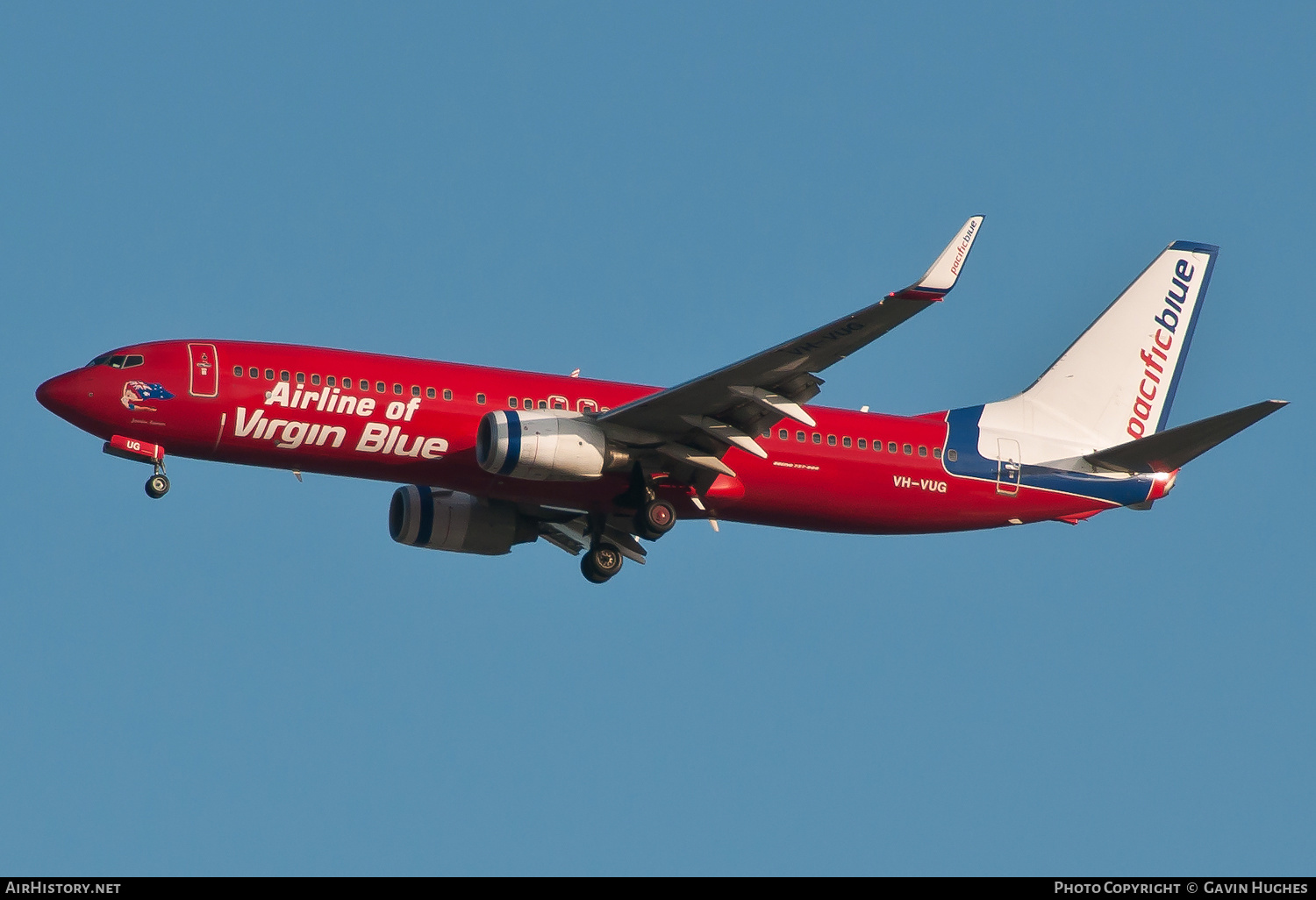 Aircraft Photo of VH-VUG | Boeing 737-8FE | Pacific Blue Airlines | AirHistory.net #280233